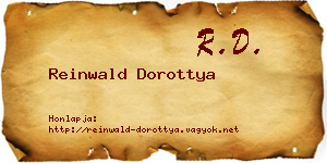 Reinwald Dorottya névjegykártya