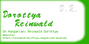 dorottya reinwald business card